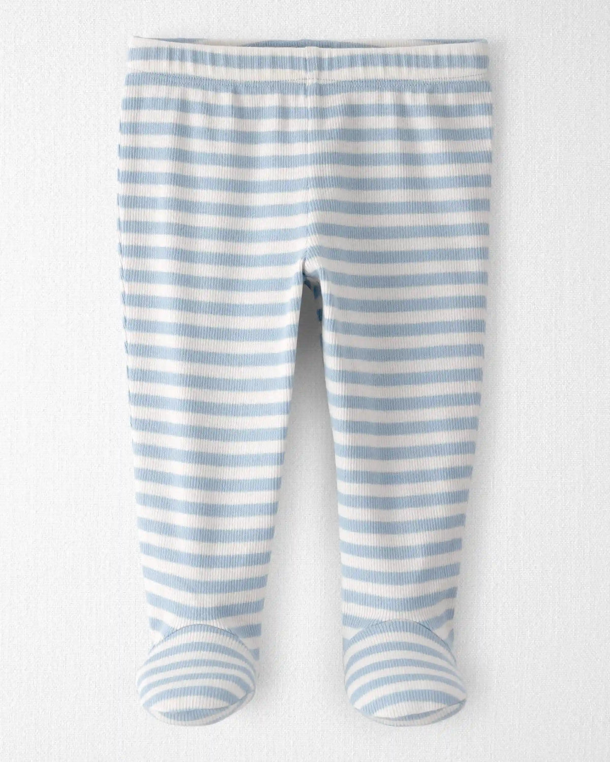Baby Organic Cotton Footed Pants in Stripes