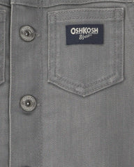 Toddler Boy Washed Denim Button-Down Shirt - Light Wash