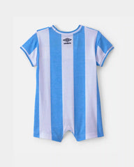 Baby Umbro Argentina Soccer Romper - Light Blue/White