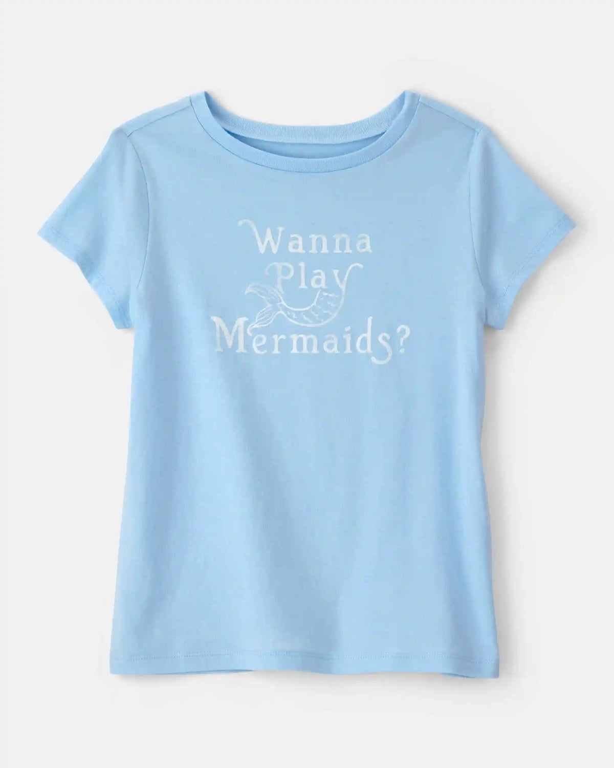 Girls Mermaid Graphic Tee - Blue