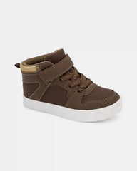 Toddler Boy High Top Sneakers - Brown