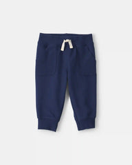Baby Boy 3-Piece Football French Terry Layering Set - Navy Blue