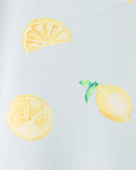 Toddler Girl 1-Piece Lemon Rashguard Swimsuit - Blue