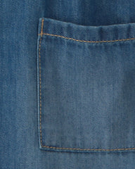 Baby Girl Denim Long-Sleeve Dress - Medium Wash