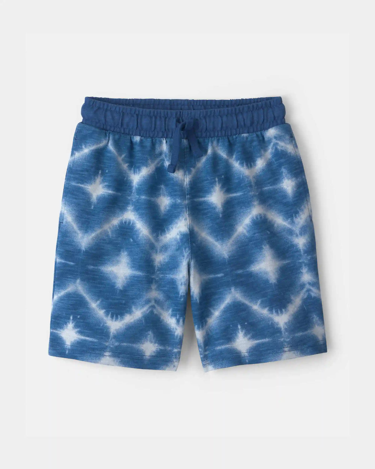 Boys Shibori French Terry Shorts - Blue