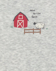 Baby 5-Pack Farm Animal Short-Sleeve Multipack Bodysuits