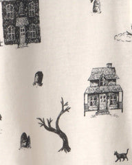 Baby Organic Cotton Sleep & Play Pajamas in Spooky Village
