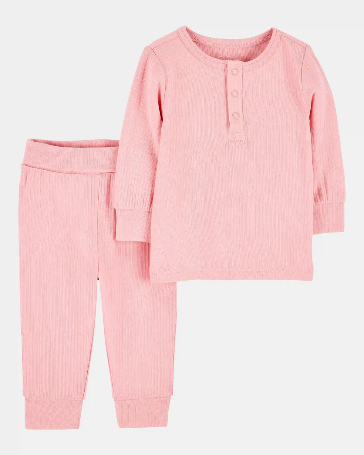 Baby Girl 2-Piece PurelySoft Outfit Set - Pink