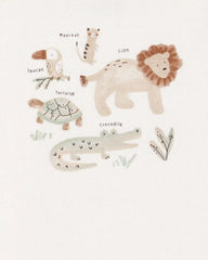 Baby Lion 3-Piece Cardigan Set - Green/White