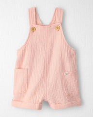Baby Girl Organic Cotton Gauze Shortalls