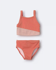 Toddler Girl Colorblock Tankini Set - Orange