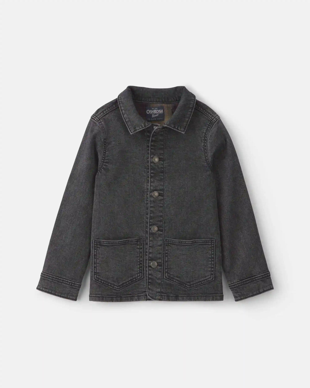 Boys Denim Utility Jacket - Black