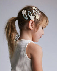 Toddler Girl 6-Pack Sandcastle Hair Clips - Cream/Light Pink/Blue