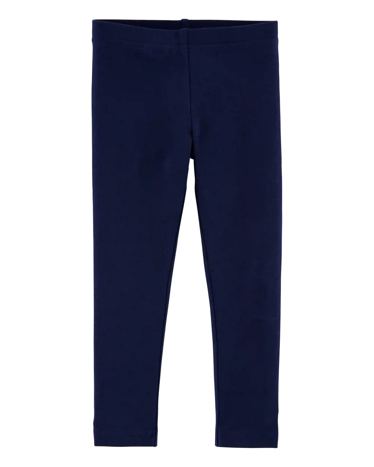 Baby Girl Cotton Stretch Leggings - Navy