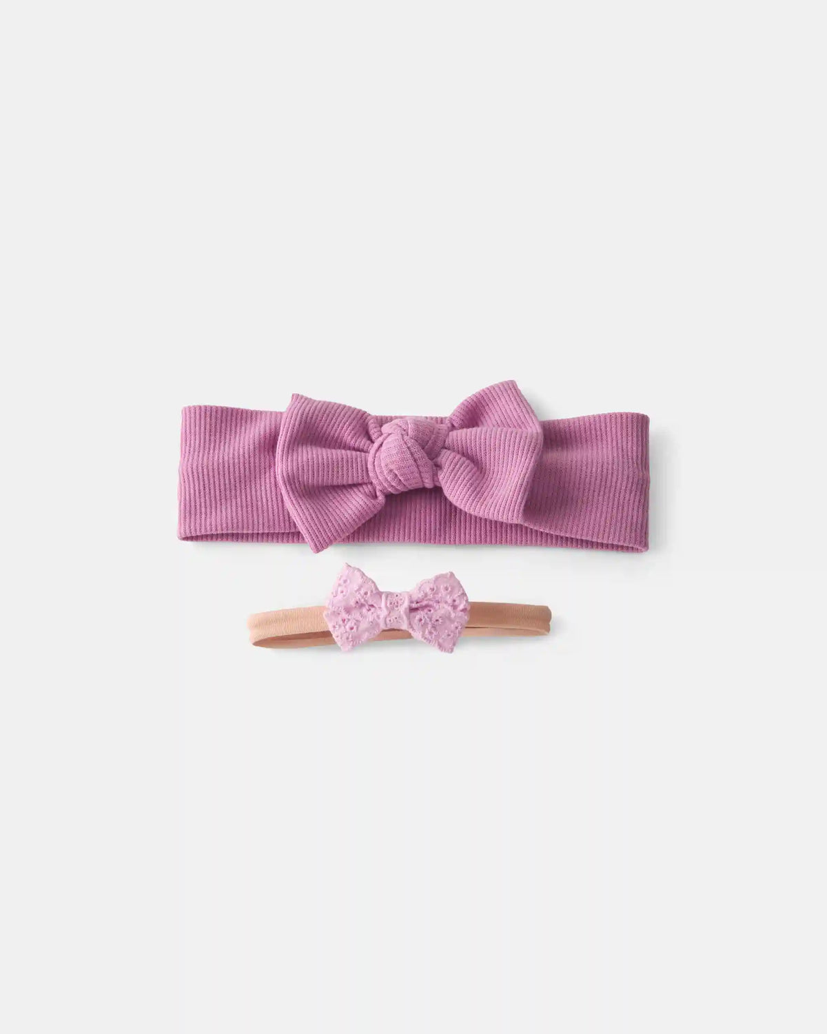 Baby Girl 2-Pack Bow Headbands - Pink