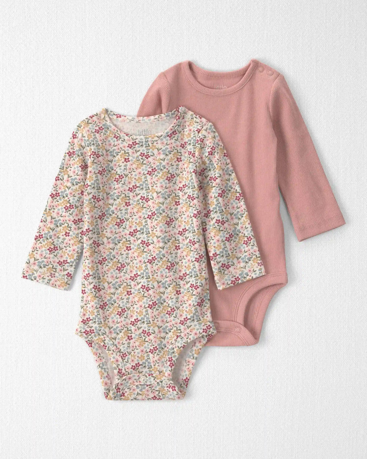 Baby Girl 2-Pack Organic Cotton Bodysuits