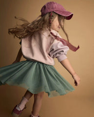 Toddler Girl Avenue Twirl™ Mini Skirt with Tulle - Olive