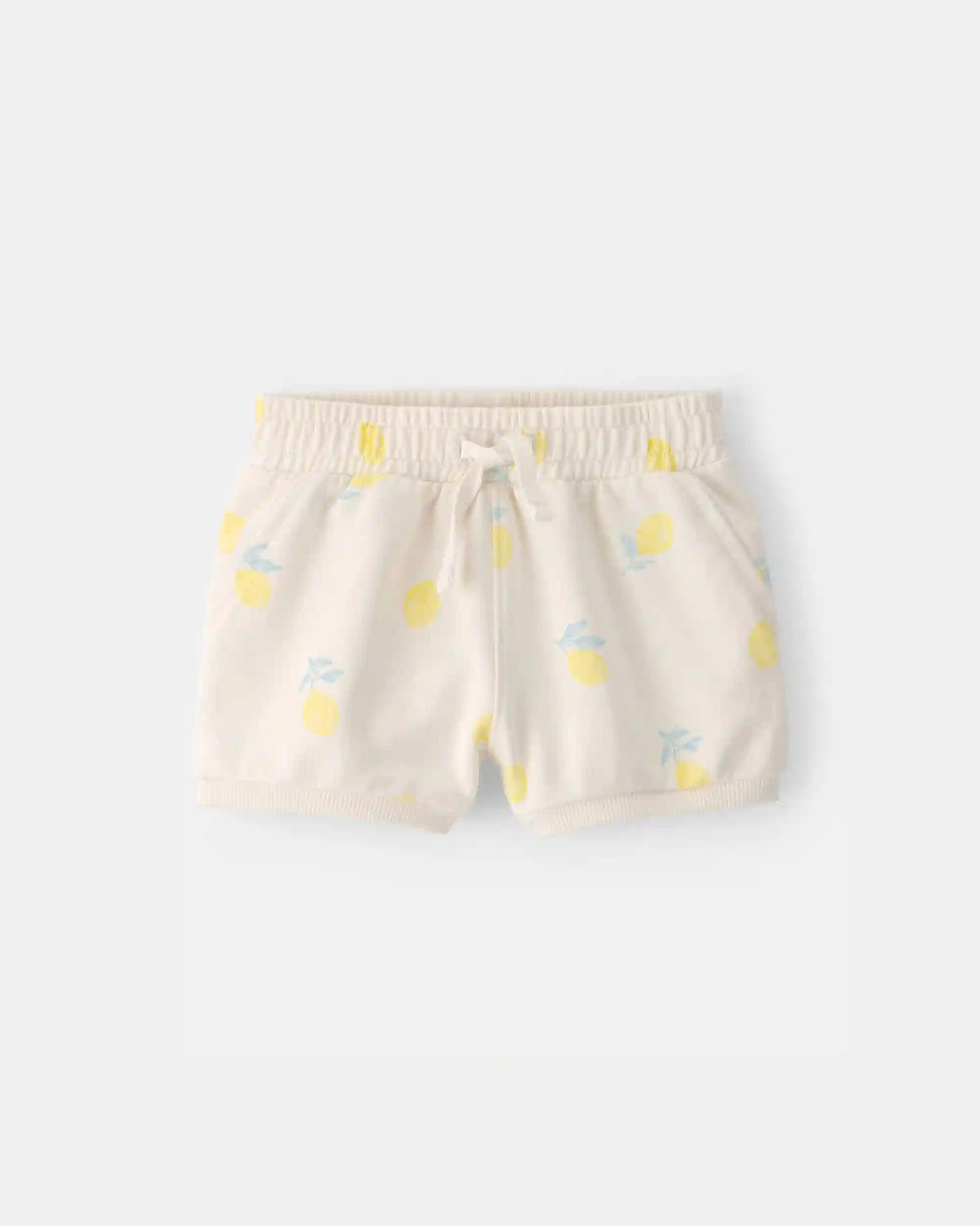Baby Girl French Terry Shorts - Ivory