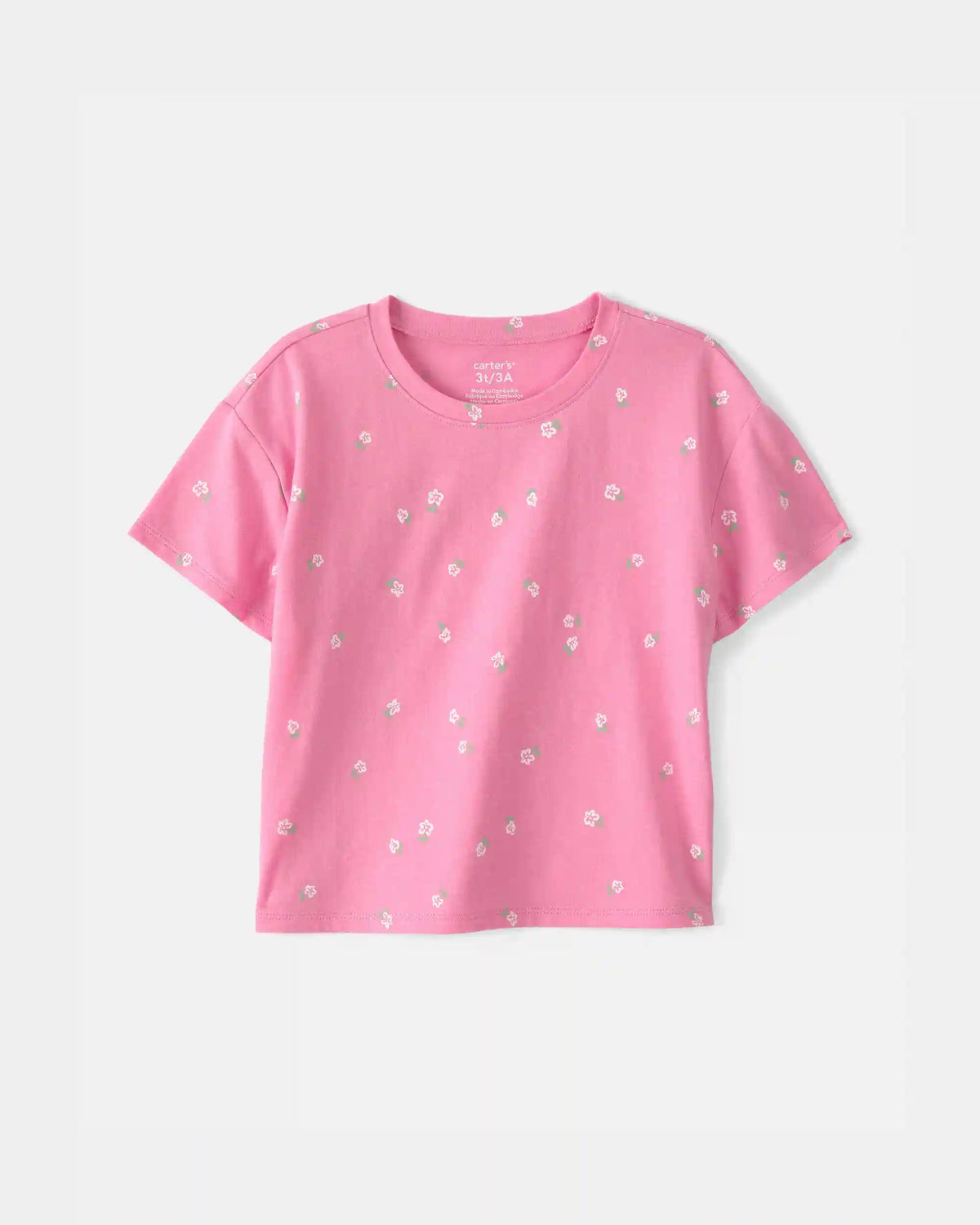 Toddler Girl Floral Relaxed Top - Pink