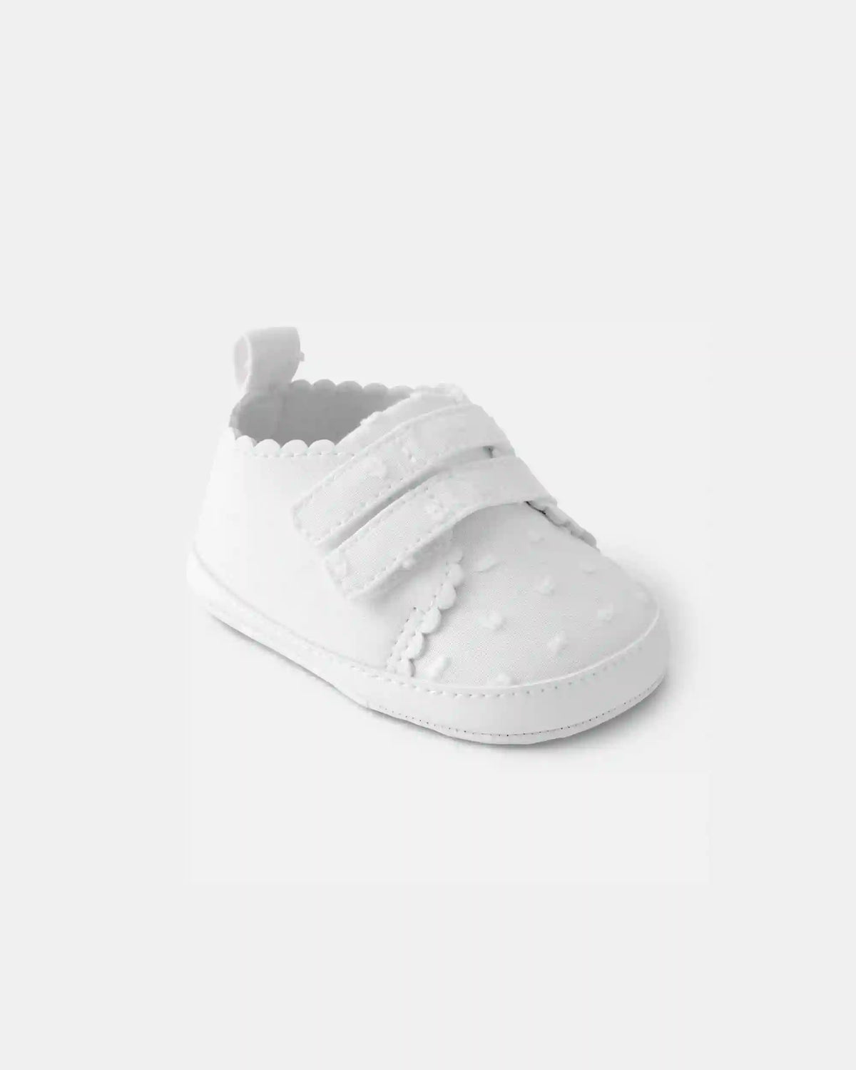 Baby Girl Swiss Dot Casual Shoes - White
