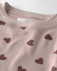 Toddler Girl Waffle Knit Top & Pant Set Made with Organic Cotton