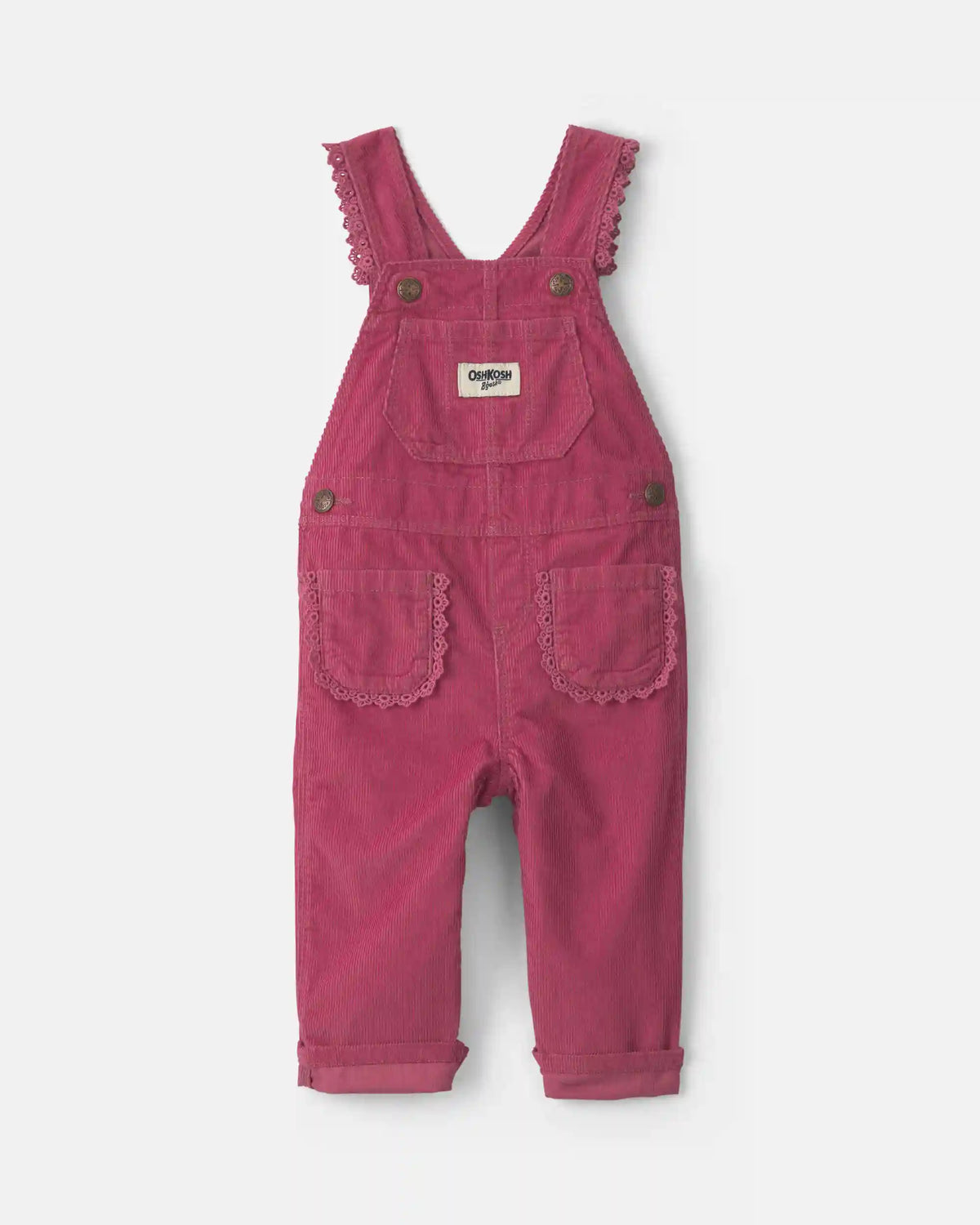 Baby Girl Corduroy Overalls - Purple