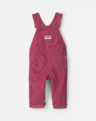 Baby Girl Corduroy Overalls - Purple