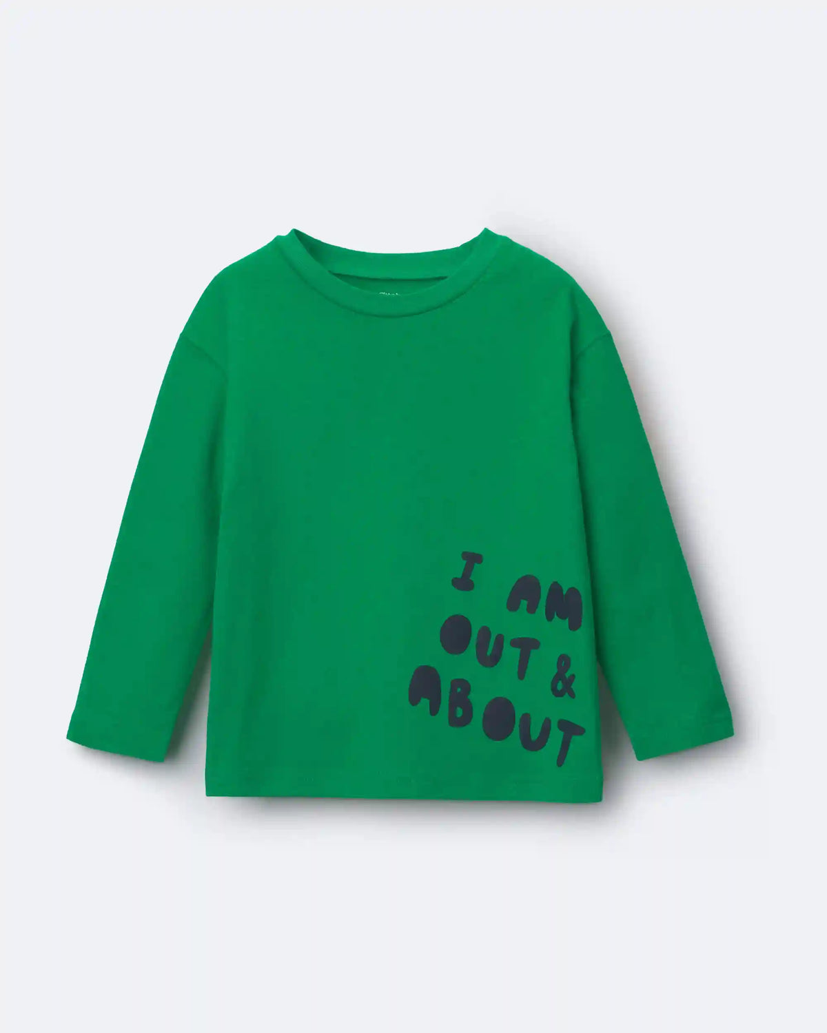 Toddler 'Out & About' Long-Sleeve Relaxed Graphic Tee - Green