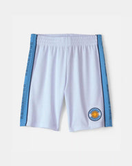 Kids Umbro Argentina Mesh Soccer Shorts - Light Blue/White