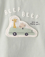 Baby Critter Road Trip Graphic Tee - Green