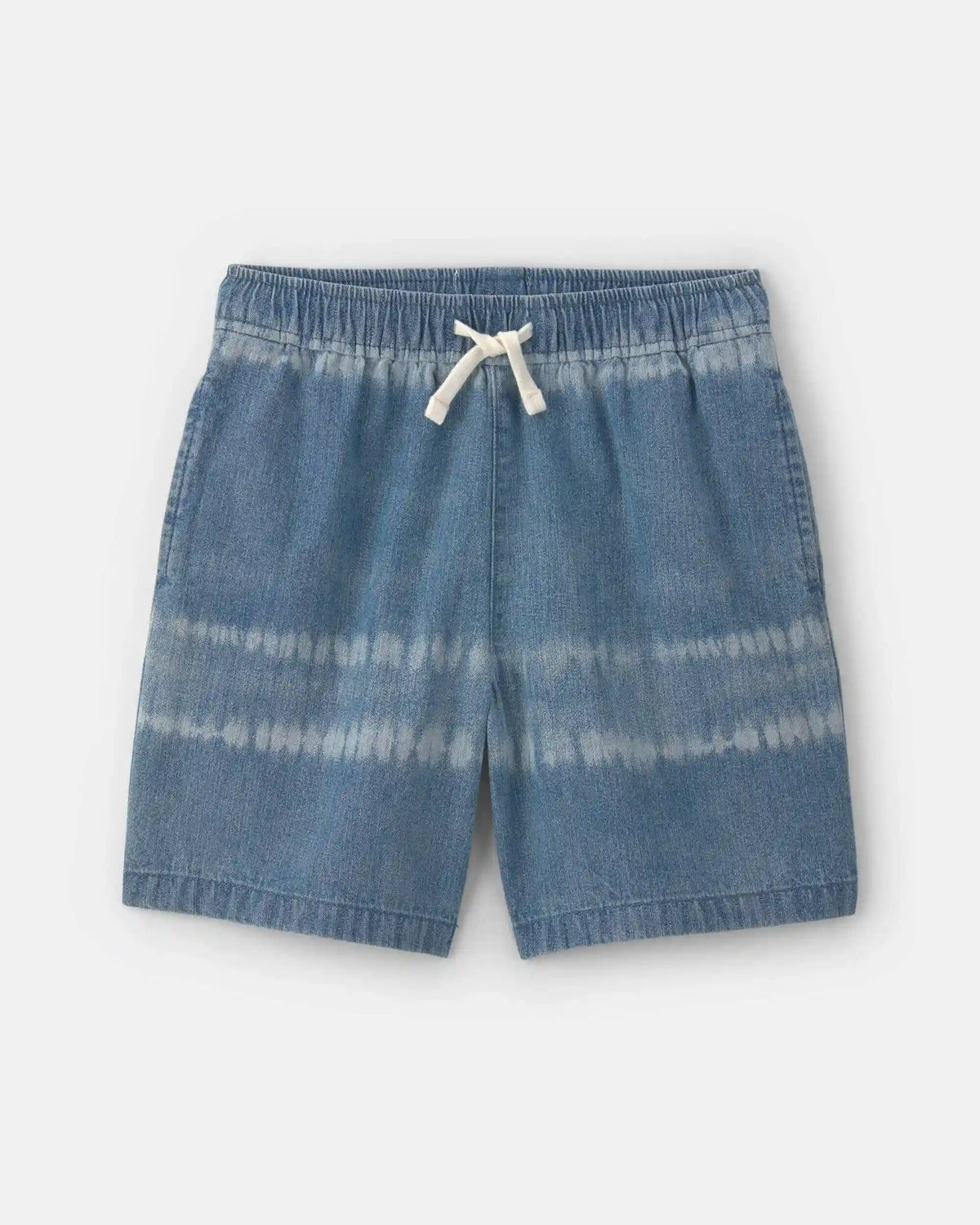 Boys Tie-Dye Denim Shorts - Medium Wash