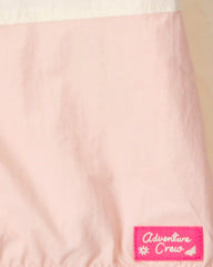 Girls Colorblock Zip-Up Jacket - Ivory/Pink