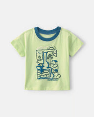Baby Boy 'Outdoorsy' Graphic Tee - Green