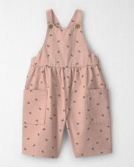 Baby Girl Organic Cotton Twill Wide Leg Overalls