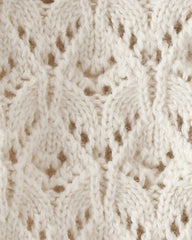 Baby Girl Organic Cotton Pointelle Sweater Knit Cardigan