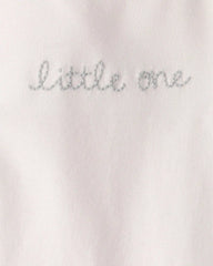 Baby Organic Cotton 'Little One' Embroidered Bodysuit