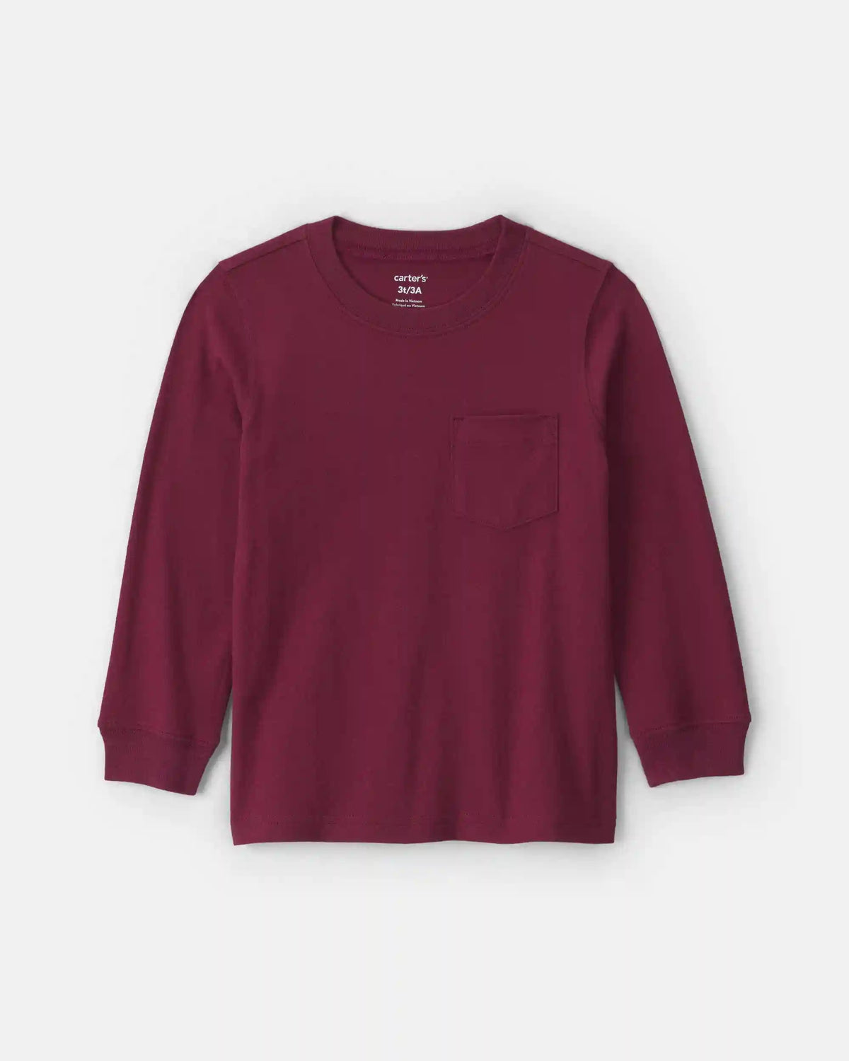 Toddler Boy Long-Sleeve Tee - Burgundy