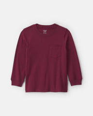 Toddler Boy Long-Sleeve Tee - Burgundy